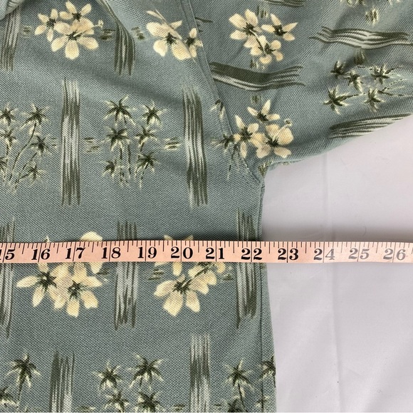 Tommy Bahama Vintage Men's 3 Button Polo Shirt flower Print Large (L) - Picture 5 of 6